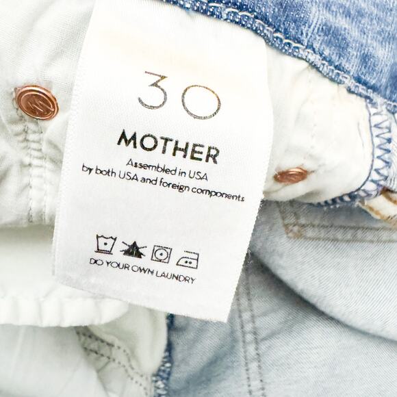 Mother Superior High Waisted Ankle Fray Shoot to Thrill Denim Jean Size 30 - Picture 5 of 8